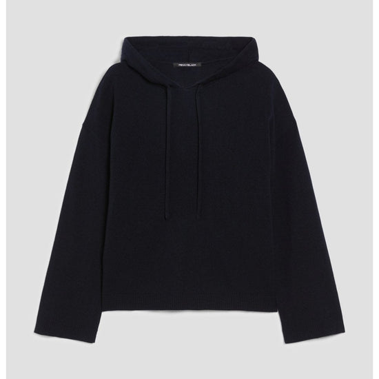 Young Ideas/Henmores - Naxos Knitted Hoodie - 006 Navy - XS