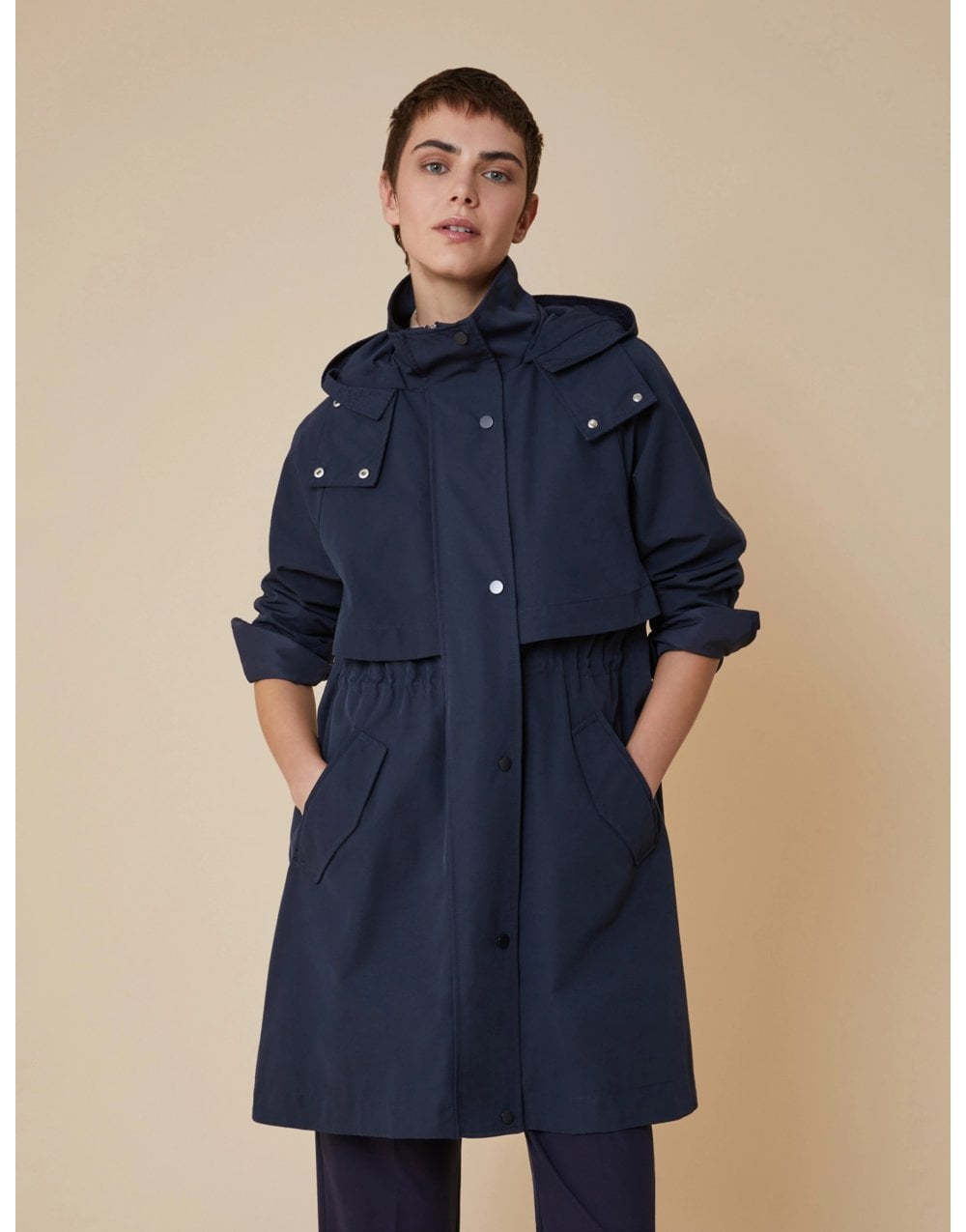 Young Ideas/Henmores - Obice Hooded Raincoat - 006 Navy - 10