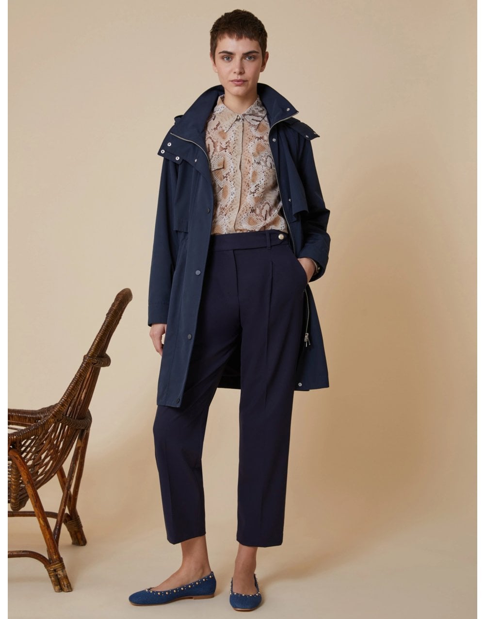 Young Ideas/Henmores - Obice Hooded Raincoat - 006 Navy - 10