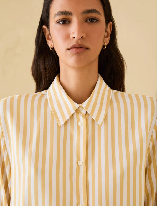 Young Ideas & Henmores - Oscuri Striped Shirt - 004 Yellow - 8