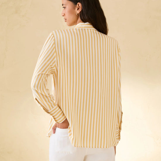 Young Ideas & Henmores - Oscuri Striped Shirt - 004 Yellow - 8