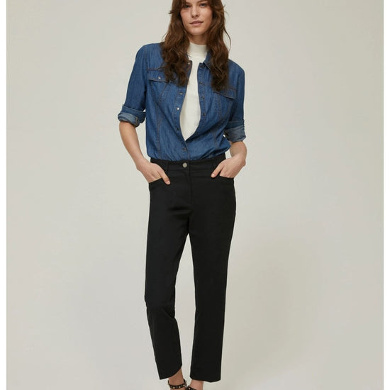 Young Ideas/Henmores - Penny Flare Trousers - 006 Black - 8