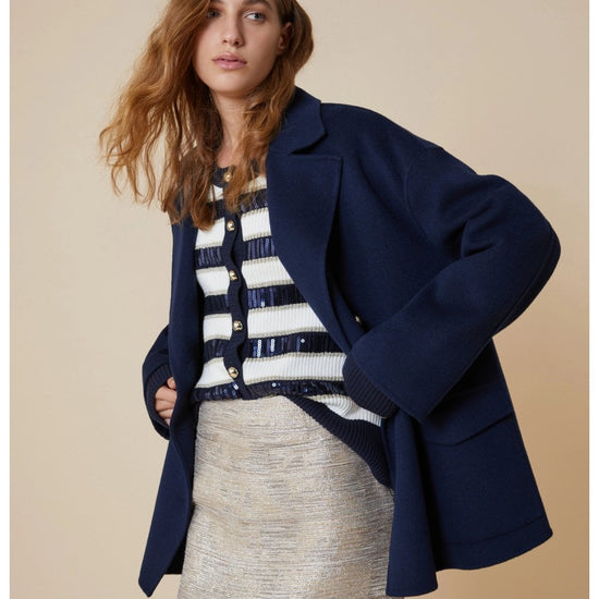 Young Ideas/Henmores - Rivoli Double Breasted Jacket - 004 Navy - 10