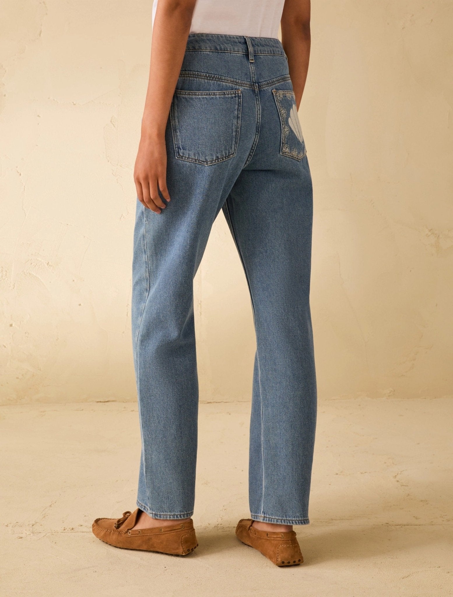 Young Ideas & Henmores - Slalom Sea Shell Slim Leg Jean - 001 Blue Jeans - 8