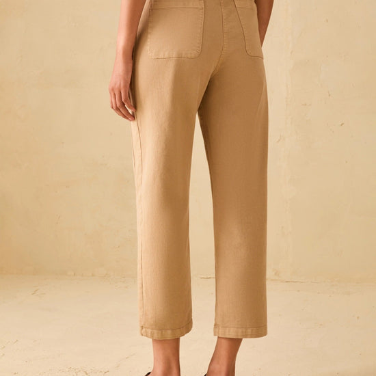 Young Ideas & Henmores - Stilla Wide Crop Jeans - 003 Camel - 8