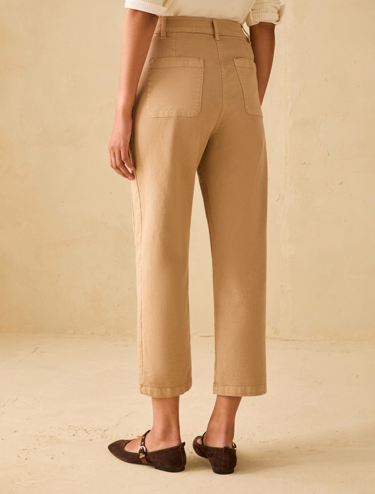 Young Ideas & Henmores - Stilla Wide Crop Jeans - 003 Camel - 8