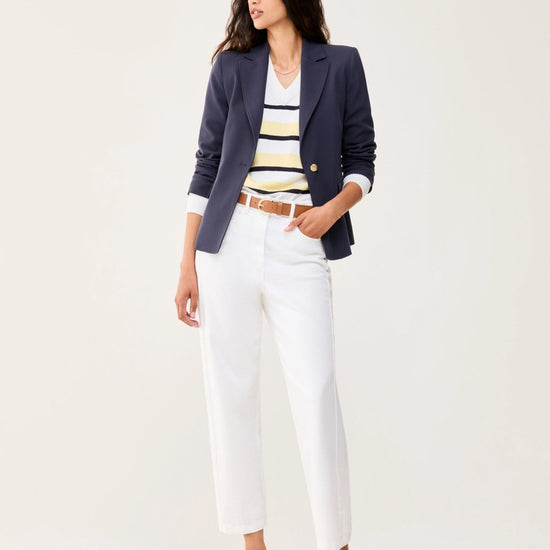 Young Ideas & Henmores - Stilla Wide Crop Jeans - 001 Ivory - 8