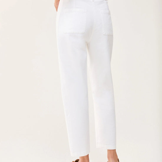 Young Ideas & Henmores - Stilla Wide Crop Jeans - 001 Ivory - 8