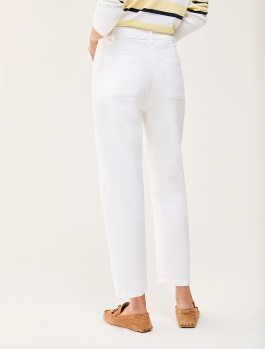 Young Ideas & Henmores - Stilla Wide Crop Jeans - 001 Ivory - 8