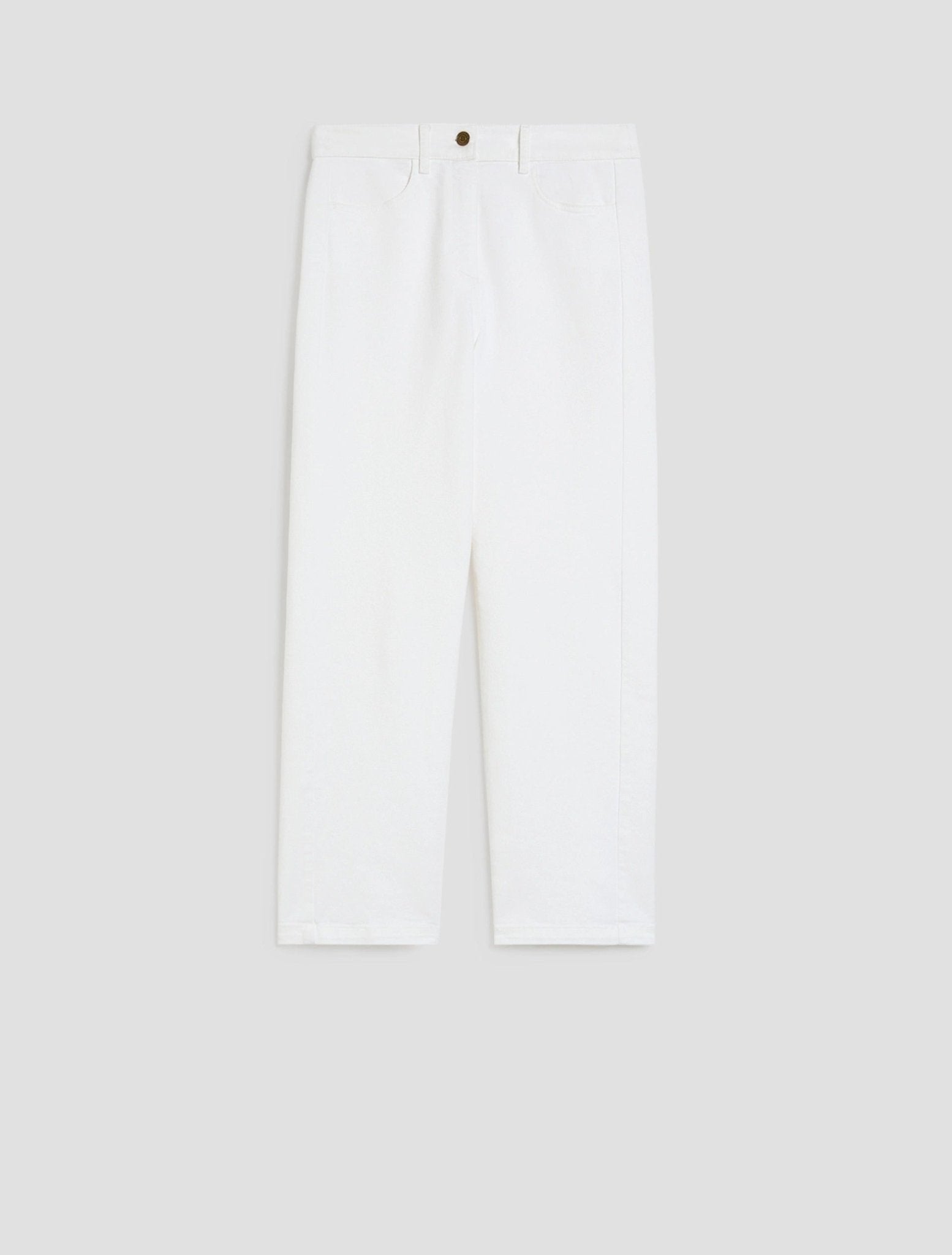 Young Ideas & Henmores - Stilla Wide Crop Jeans - 001 Ivory - 8
