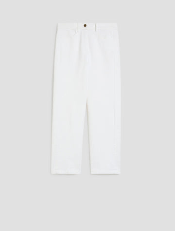 Young Ideas & Henmores - Stilla Wide Crop Jeans - 001 Ivory - 8