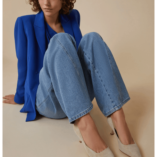 Young Ideas/Henmores - Tirreno Pointed Court Shoe - 001 Sand - 4