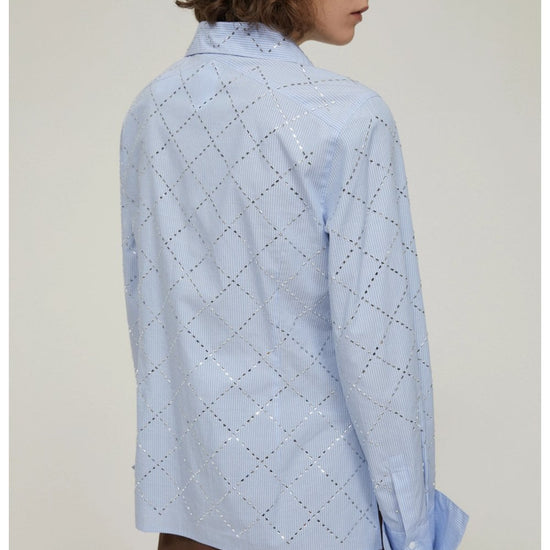 Young Ideas/Henmores - Toast Diamond Sparkle Shirt - 002 Light Blue - 8