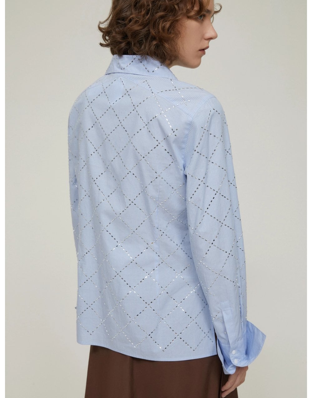 Young Ideas/Henmores - Toast Diamond Sparkle Shirt - 002 Light Blue - 8