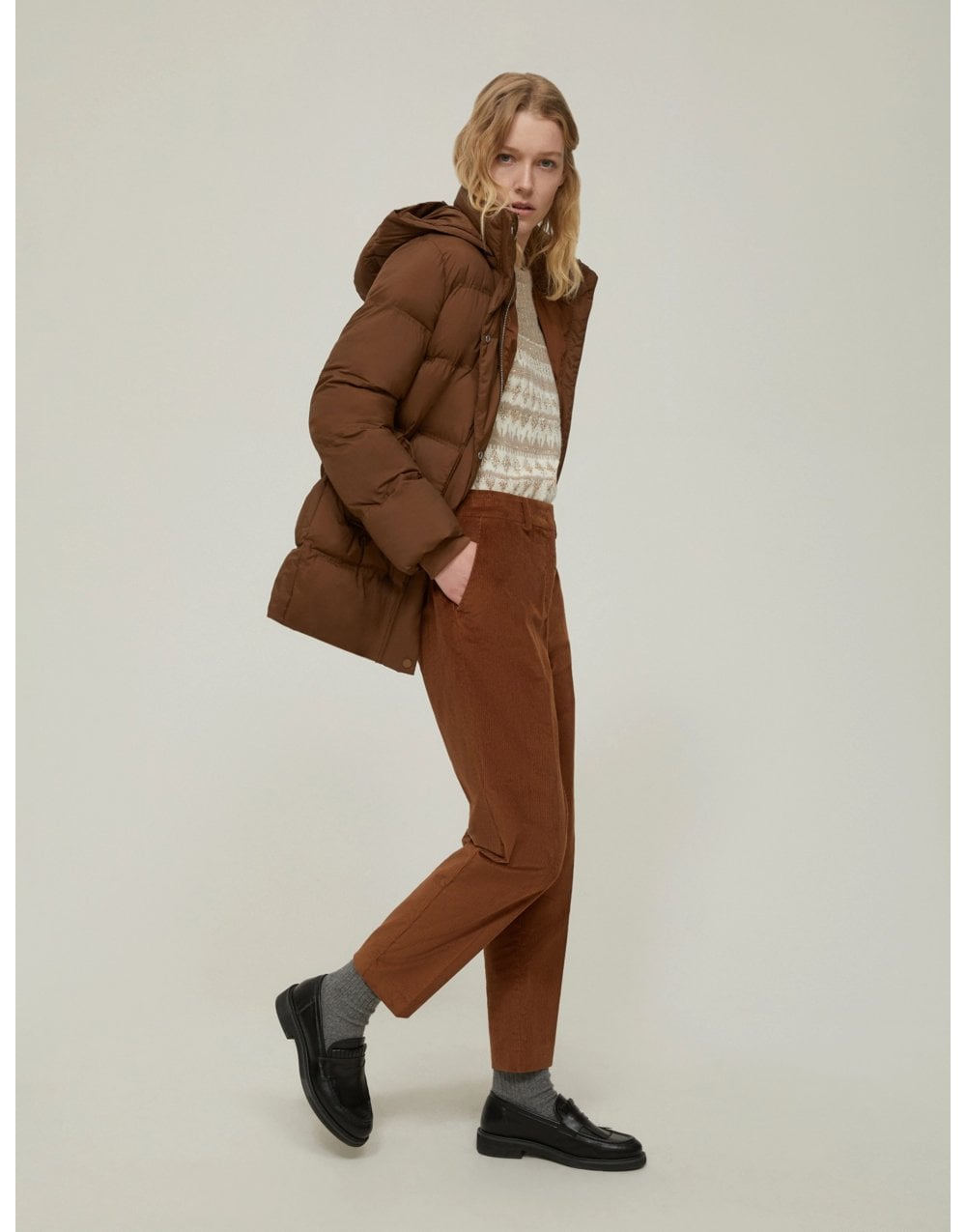 Young Ideas/Henmores - Xanadu Sparkle Fairisle Jumper - 001 Ivory Jacquard - S