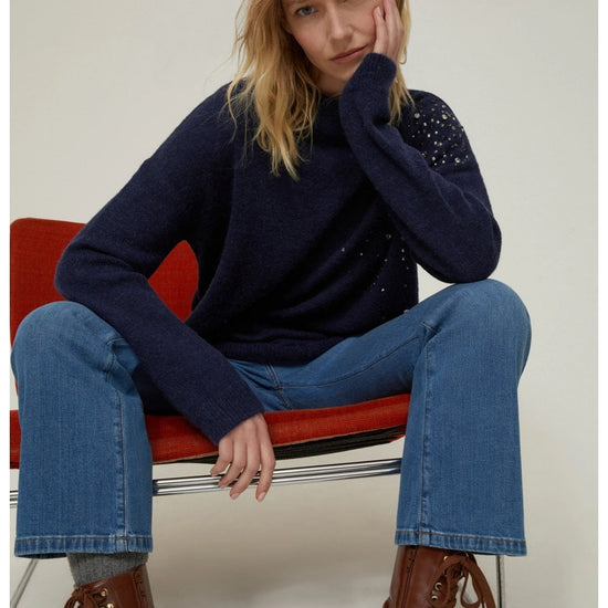 Young Ideas/Henmores - Zaino Side Sparkle Jumper - 001 Ivory - XS