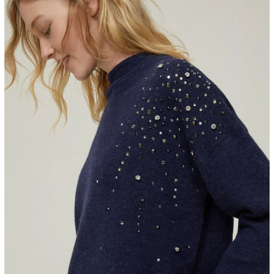 Young Ideas/Henmores - Zaino Side Sparkle Jumper - 001 Ivory - XS