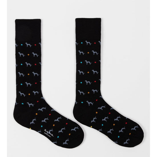 Young Ideas/Henmores - 2 Pack Whippet Spot Socks - 1A Blue/Black - OS