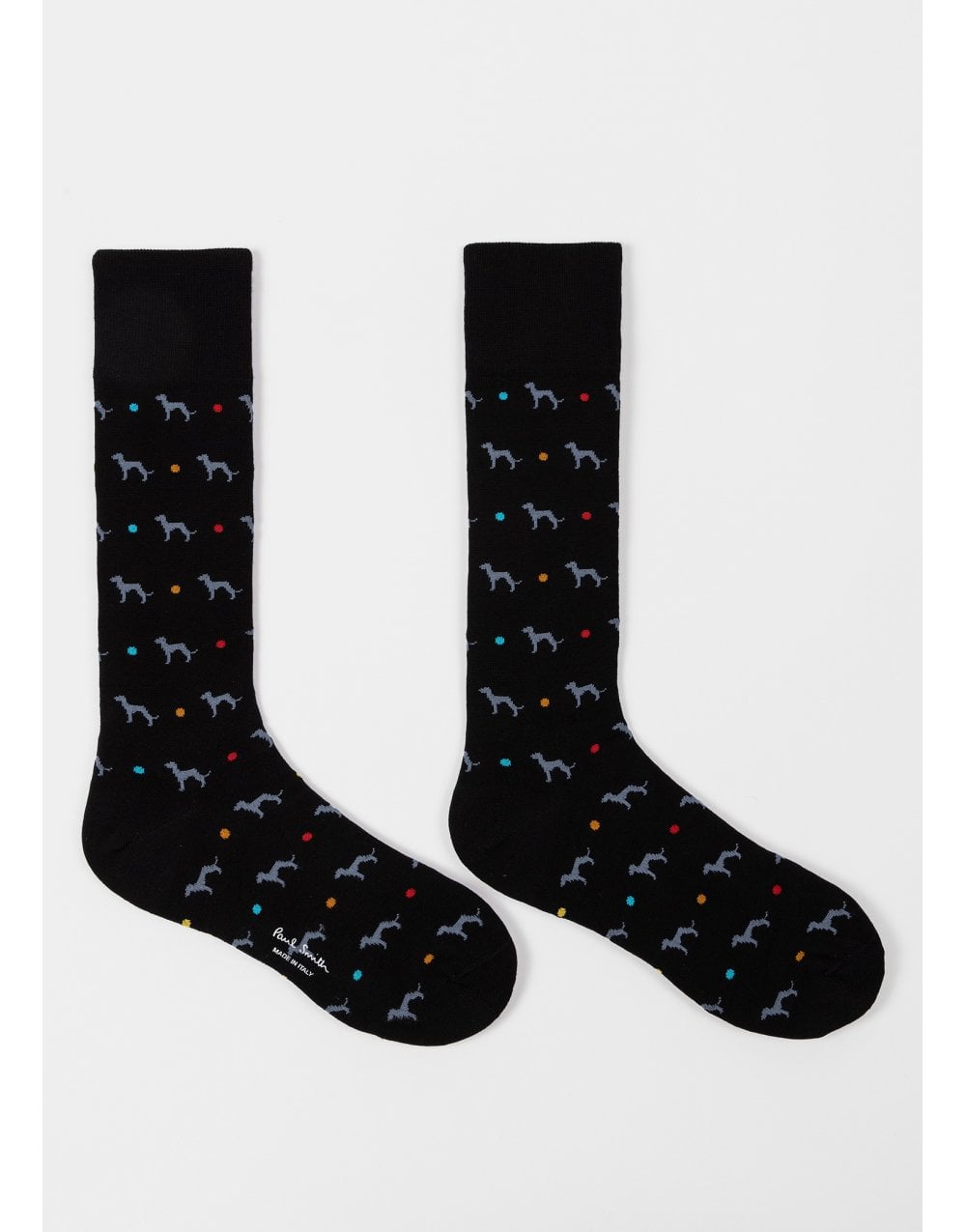 Young Ideas/Henmores - 2 Pack Whippet Spot Socks - 1A Blue/Black - OS