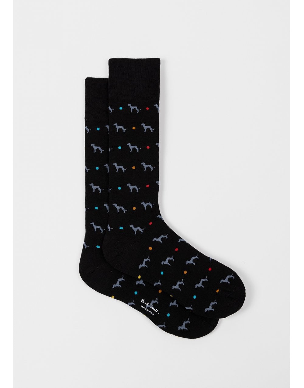 Young Ideas/Henmores - 2 Pack Whippet Spot Socks - 1A Blue/Black - OS