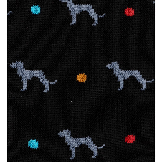 Young Ideas/Henmores - 2 Pack Whippet Spot Socks - 1A Blue/Black - OS