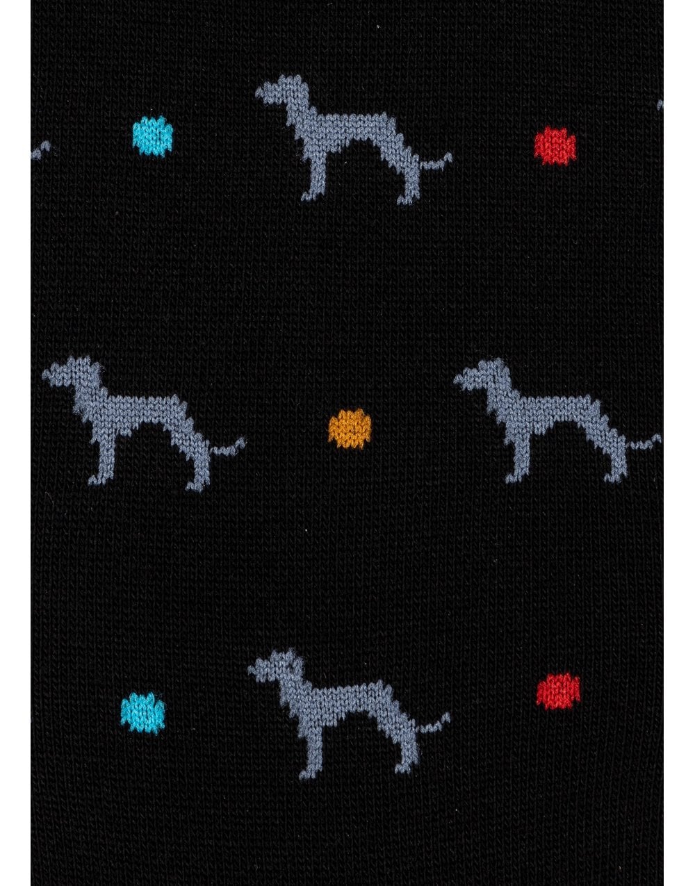 Young Ideas/Henmores - 2 Pack Whippet Spot Socks - 1A Blue/Black - OS