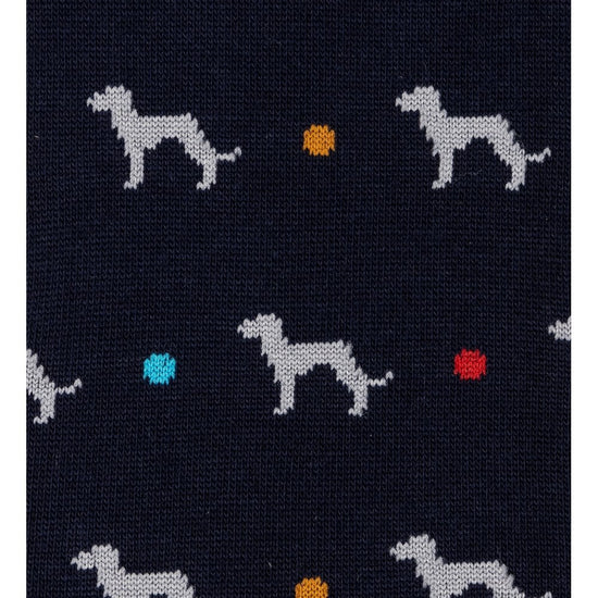 Young Ideas/Henmores - 2 Pack Whippet Spot Socks - 1A Blue/Black - OS