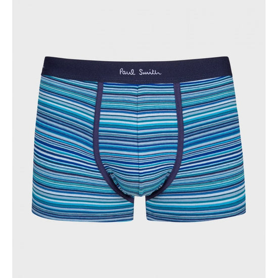 Young Ideas/Henmores - 3 Pack Signature Stripe & Plain Boxers - 47 Blue/Black - S