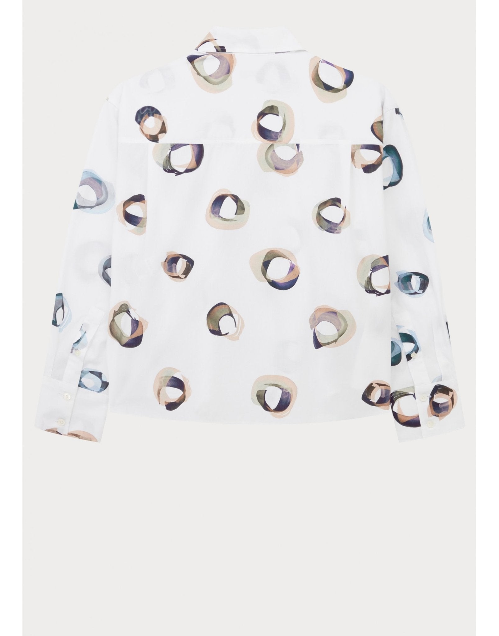 Young Ideas/Henmores - Abstract Painted Circles Shirt - 01 White - 6