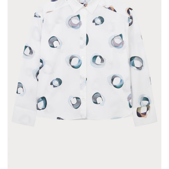 Young Ideas/Henmores - Abstract Painted Circles Shirt - 01 White - 6