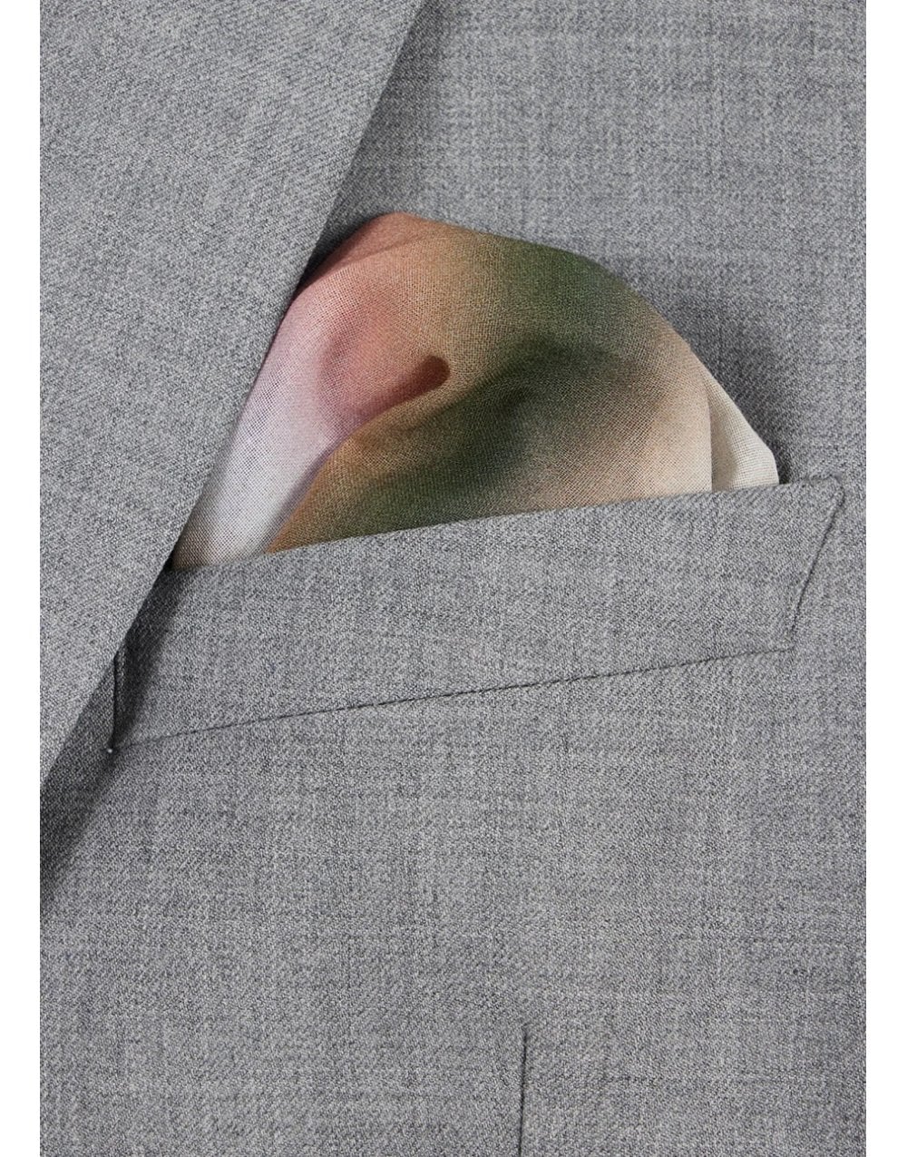 Young Ideas/Henmores - Abstract Stripe Pocket Square - 92 Multi - OS