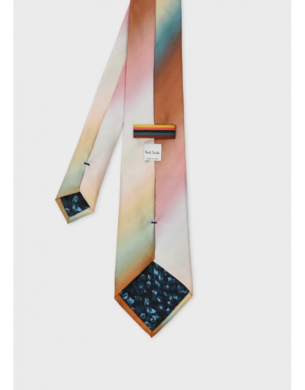 Young Ideas/Henmores - Abstract Stripe Silk Tie - 92 Multi - 9.5CM