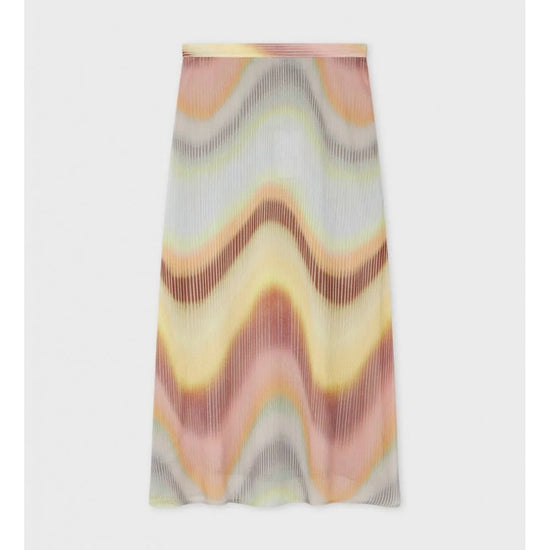 Young Ideas/Henmores - Abstract Wave Midi Skirt - 92 Multi - 8