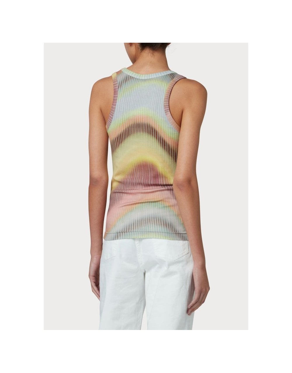 Young Ideas/Henmores - Abstract Wave Sleeveless Top - 92 Multi - S