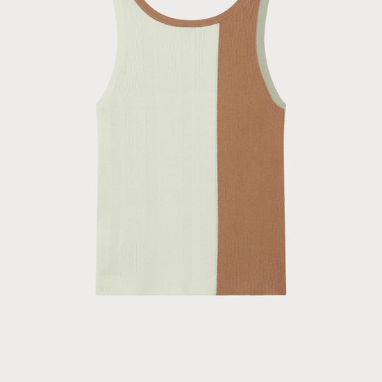 Young Ideas/Henmores - Block Colour Knitted Vest - 32 Green Multi - XS