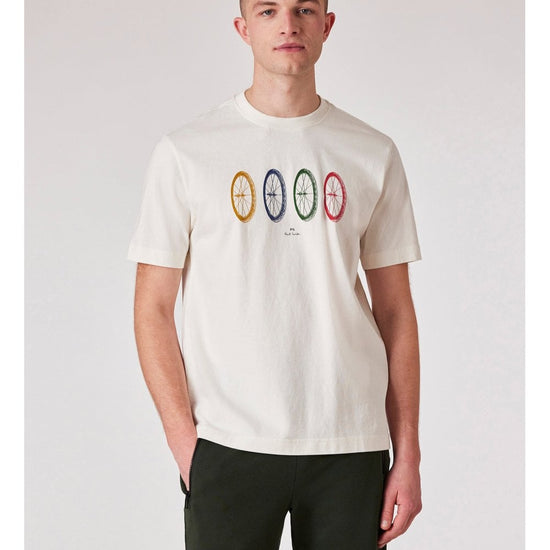 Young Ideas/Henmores - Buke Tyres Regular Fit T-Shirt - 02 Off White - M