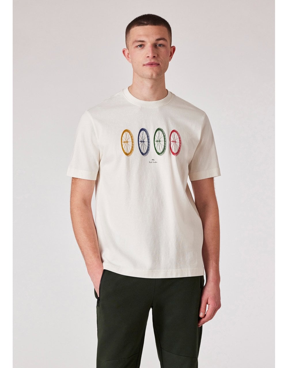 Young Ideas/Henmores - Buke Tyres Regular Fit T-Shirt - 02 Off White - M