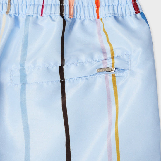 Young Ideas/Henmores - Cairo Stripe Swim Shorts - 40 Sky Blue - M