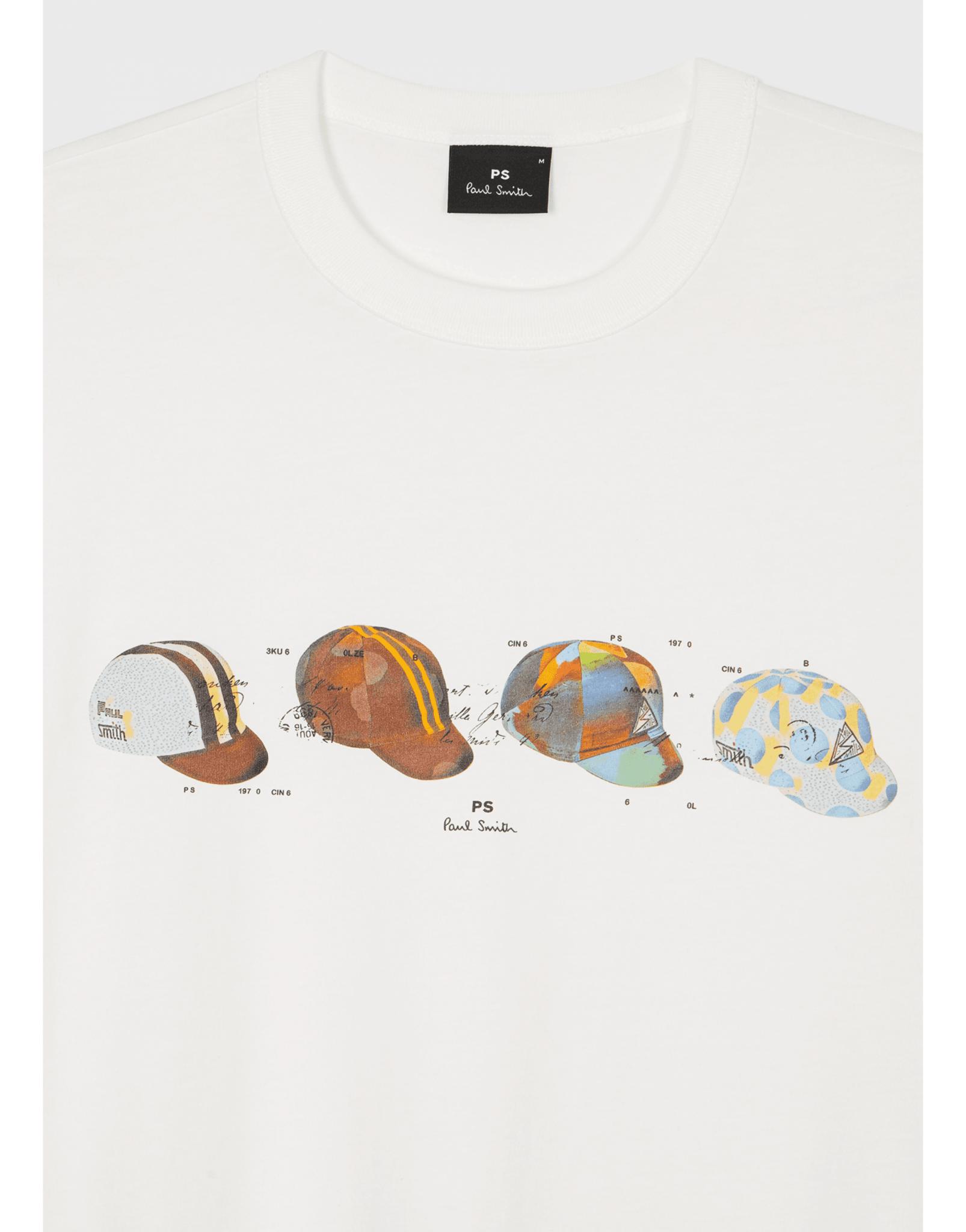 Young Ideas/Henmores - Cap Strip Graphic T-Shirt - 02 White - M