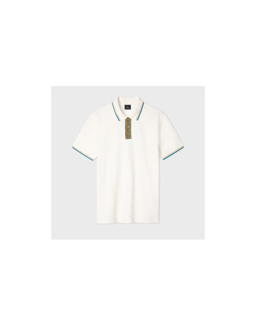 Young Ideas/Henmores - Classic Fit Short Sleeve Polo Shirt - 02A Off White - M