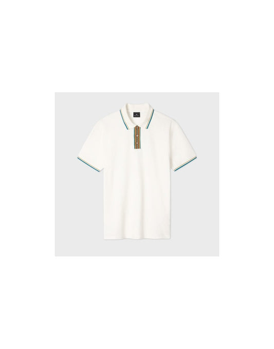Young Ideas/Henmores - Classic Fit Short Sleeve Polo Shirt - 02A Off White - M