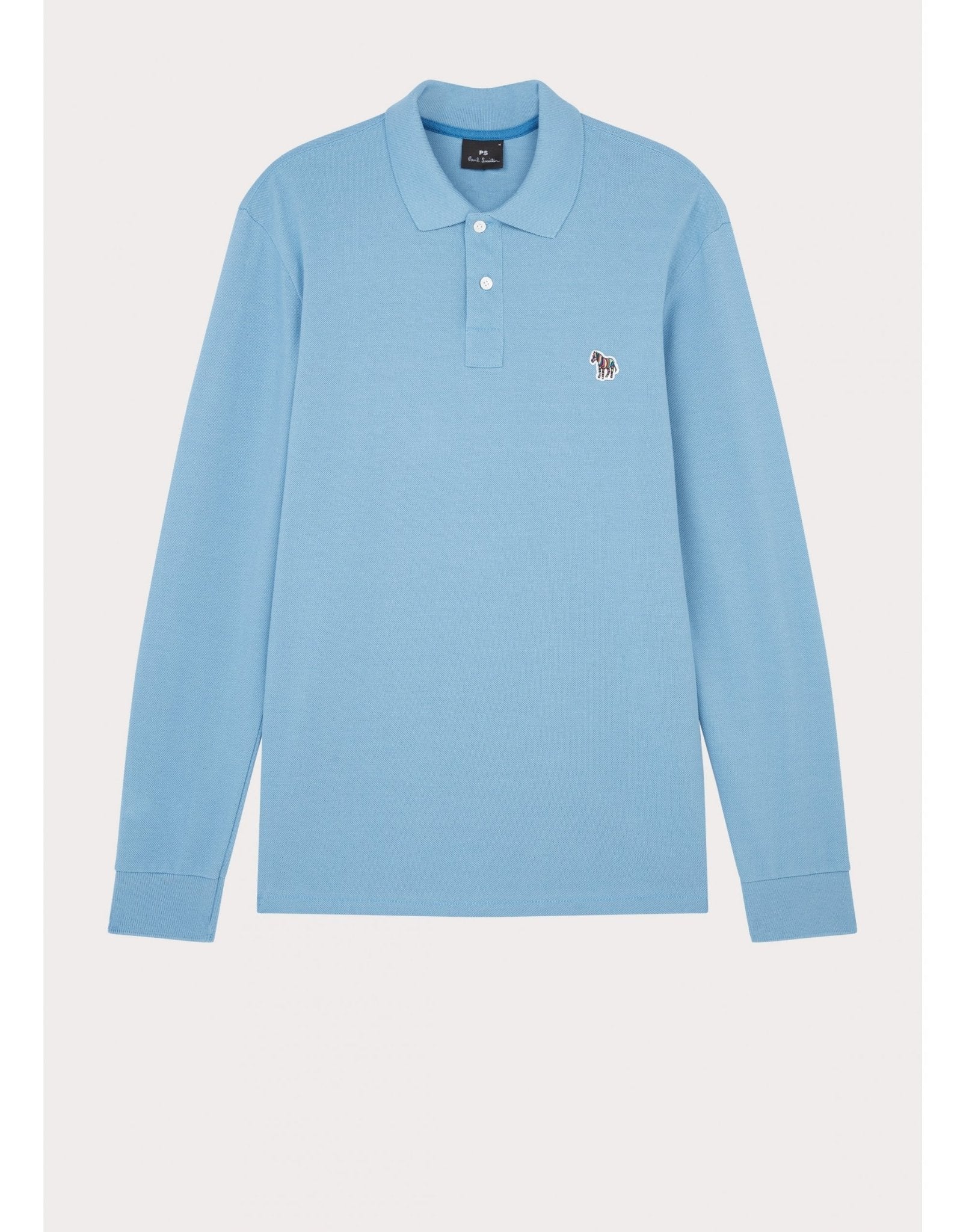 Young Ideas/Henmores - Classic Zebra Long Sleeve Polo Shirt - 34C Moss Green - M