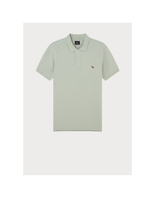 Young Ideas/Henmores - Classic Zebra Short Sleeve Polo Shirt - 02 Off White - M