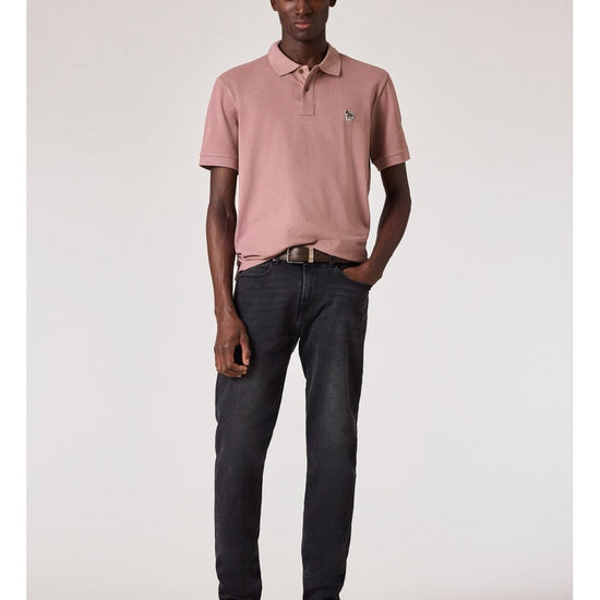 Young Ideas/Henmores - Classic Zebra Short Sleeve Polo Shirt - 02 Off White - M