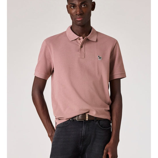 Young Ideas/Henmores - Classic Zebra Short Sleeve Polo Shirt - 02 Off White - M