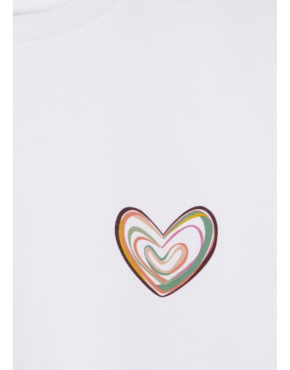 Young Ideas/Henmores - Colour Pencil Heart Graphic T-Shirt - 01 White - S