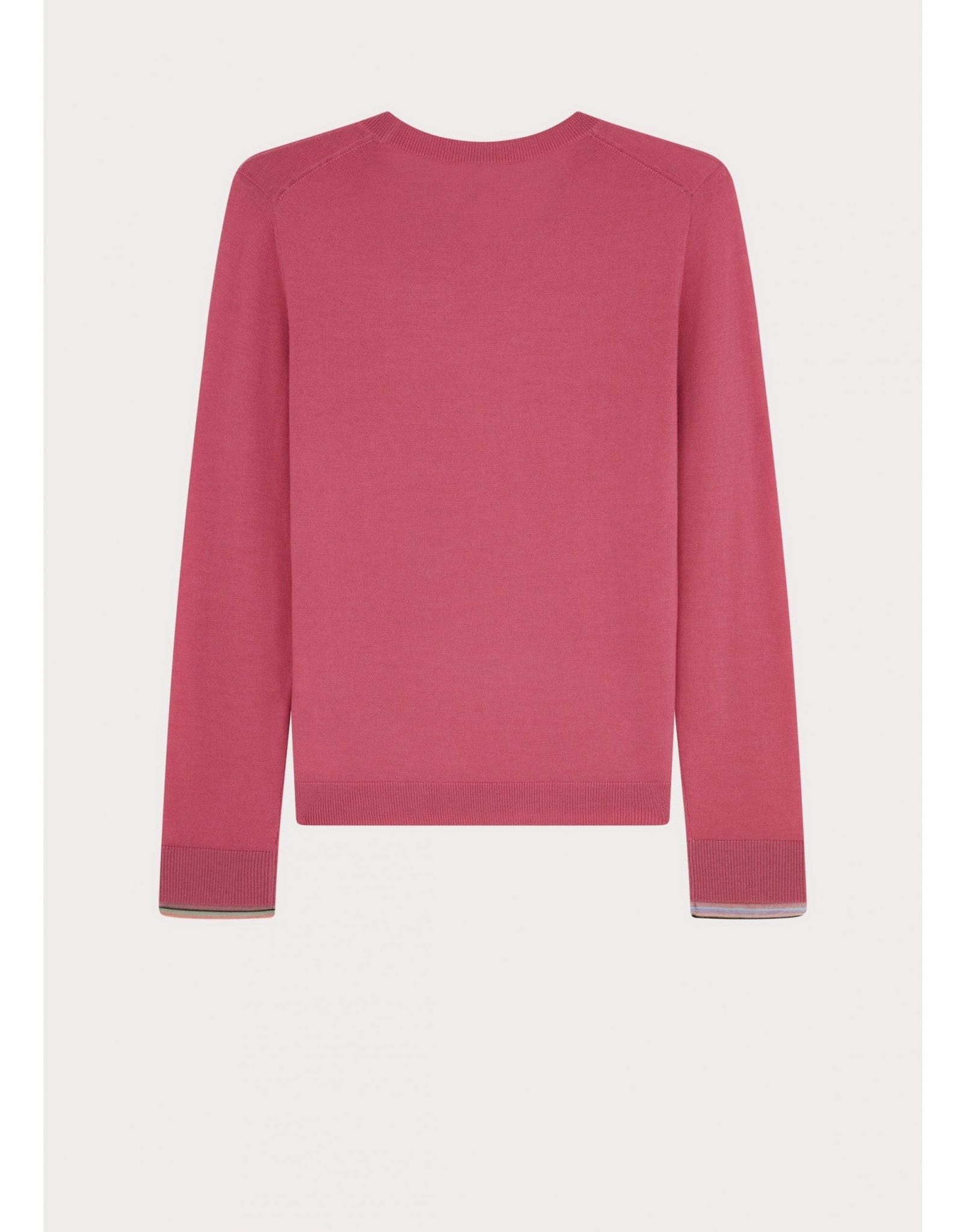 Young Ideas/Henmores - Crew Neck Sheer Cuff Jumper - 54 Aubergine - S