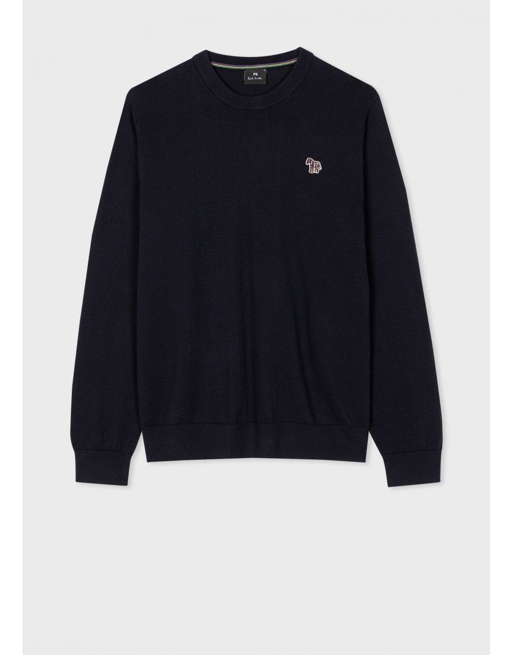 Young Ideas/Henmores - Crew Neck Zebra Jumper - 45 Cobalt Blue - M
