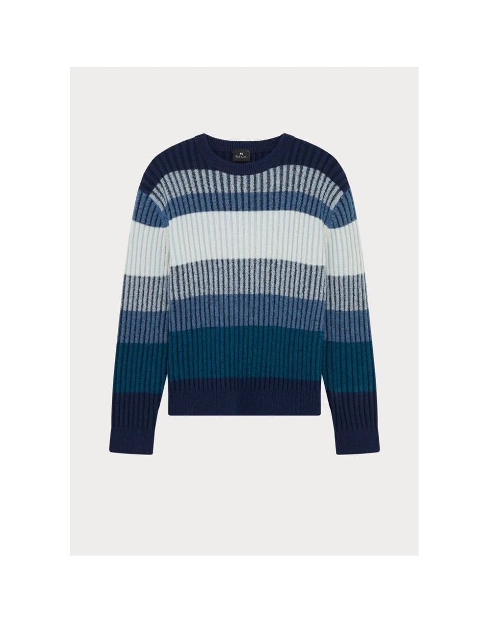 Young Ideas/Henmores - Crew Neck Zebra Jumper - 45 Cobalt Blue - M