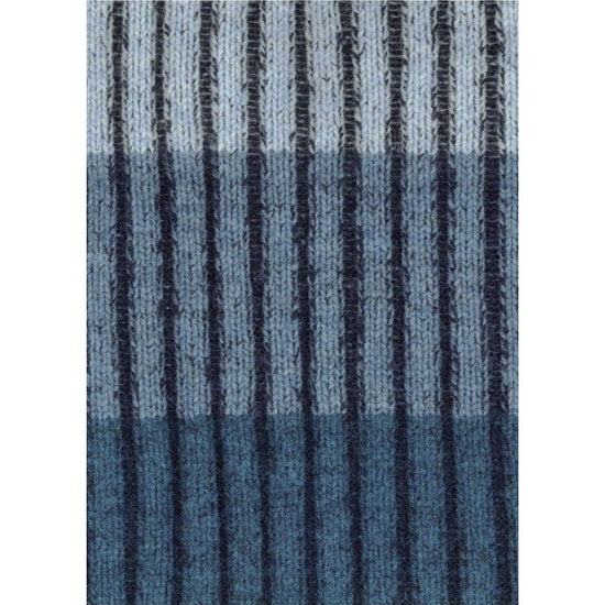 Young Ideas/Henmores - Crew Neck Zebra Jumper - 45 Cobalt Blue - M